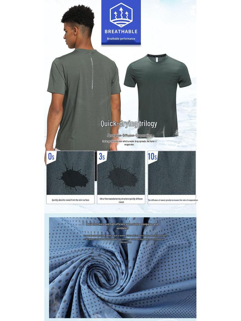 Men's Quick-Dry Ice Silk Sports Polo Shirt