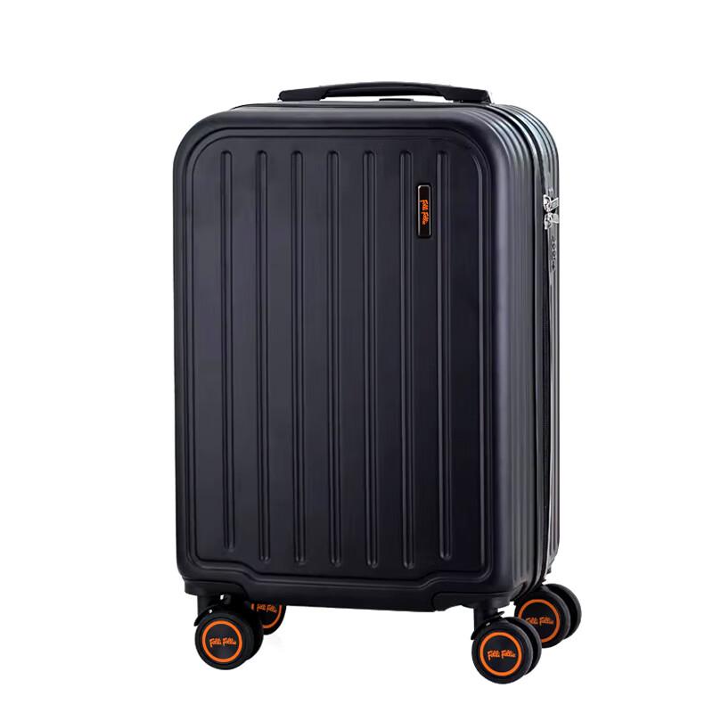 Folli Follie Fashion Lightweight Vertical Stripe Trolley Suitcase