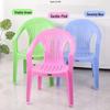 Durable Plastic Armchair with Thickened Backrest – Versatile for Home, Outdoor, Dining, or Beach