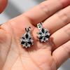 Black Awn Women Jewelry Black Hoop Earrings