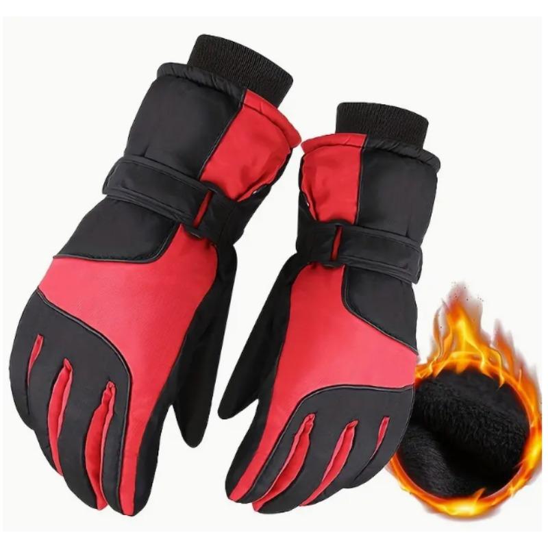 Mănuși calde de iarnă pentru zăpadă, impermeabile, pentru schi, termice, cu ecran tactil, mănuși sport pentru ciclism, mănuși calde de exterior pentru motocicletă