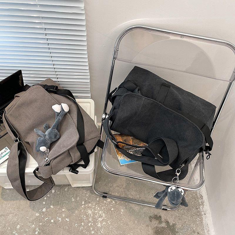 Canvas Messenger Bag Boys Trendy Brand Large Capacity Versatile Retro Backpack Simple Casual Men
