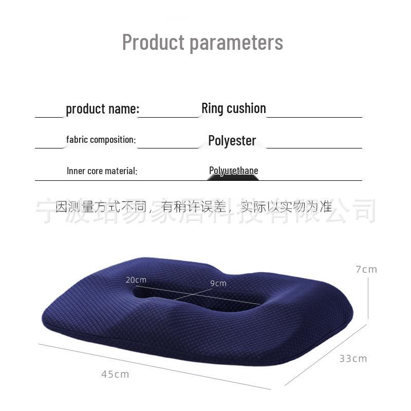 Ortopedický kostrční polštář pro úlevu od hemoroidů, těhotenství a podporu při zlomeninách s pohodlím pro záda a boky