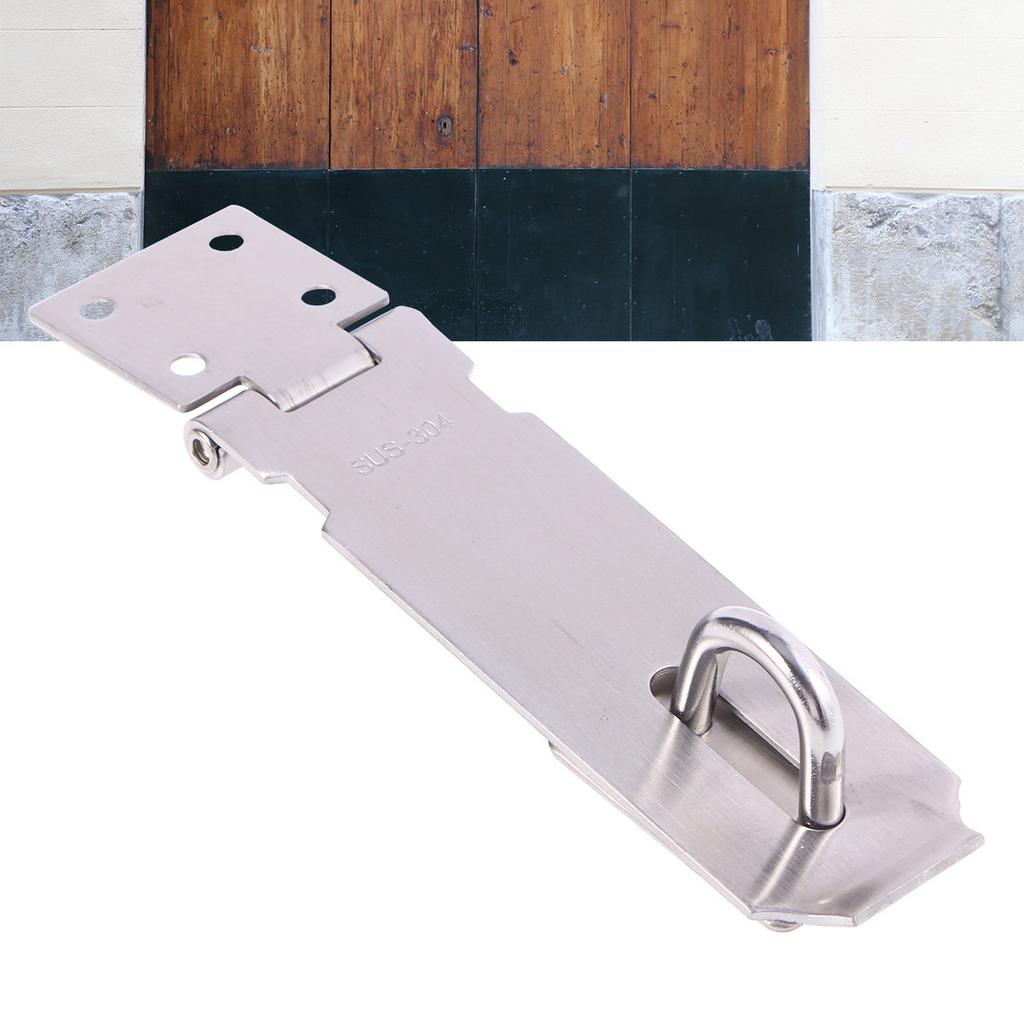 Catenaccio Hasp in Acciaio Inossidabile da 4 Pollici Chiusura per Porta Hasp e Piastra Robusti per Cancelli Capanni Contenitori di Stoccaggio Porte del Garage
