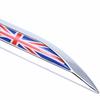 2ks Metal Union Jack Samolepka s vlajkou Spojeného království na boční blatník sukně Emblém odznaku Samolepka