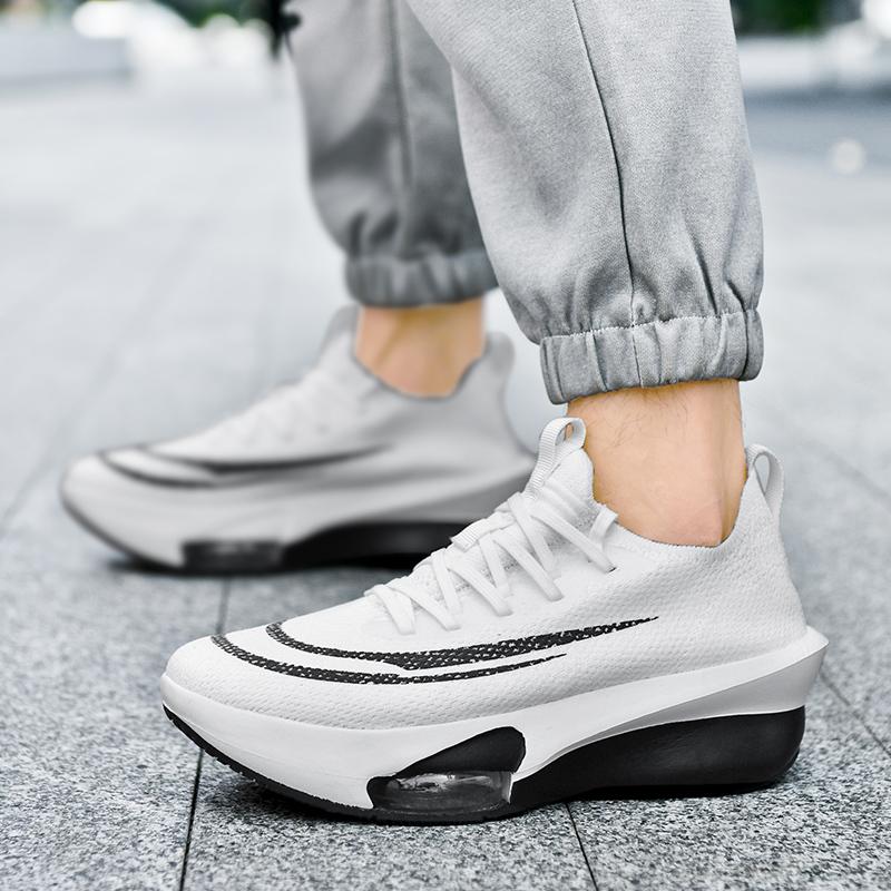 Herren Stoßdämpfende Professionelle Laufschuhe Leicht Atmungsaktiv Sportliche Sneaker zum Joggen, Fitnesstraining, Outdoor-Schuhe