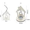 DIY Religious Candlestick Wooden Handmade Christmas Religious Pendant Natural Traditional Wooden Chip Ornaments Holiday