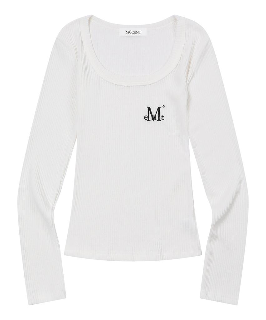 MUCENT Era U-Neck Ribbed Long Sleeve Tee (6 Colors)