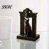 Egyptian Cat Statue Statue, Ancient Egypt Inspired Figurine, 3D Printed Decor Vintage Style Ornament for Home Office Desk, Shelf Art Craft Mythology
