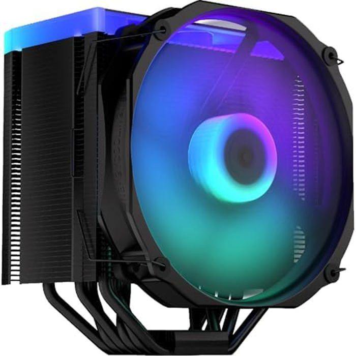 Refroidisseur cpu - endorfy - fortis 5 black argb - ventilateur 140 mm - éclairage argb - silencieux