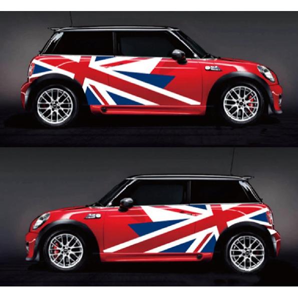 Union Jack Car Exterior Door Side Body Stickers Decal For MINI Cooper Countryman R60 R55 R56 F55 F56 F60 Car Styling Accessories