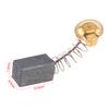 10Pcs Mini Black Carbon Brushes with Copper Core & 20mm Springs, Replacement Parts for Electric Drills and Grinding Machines