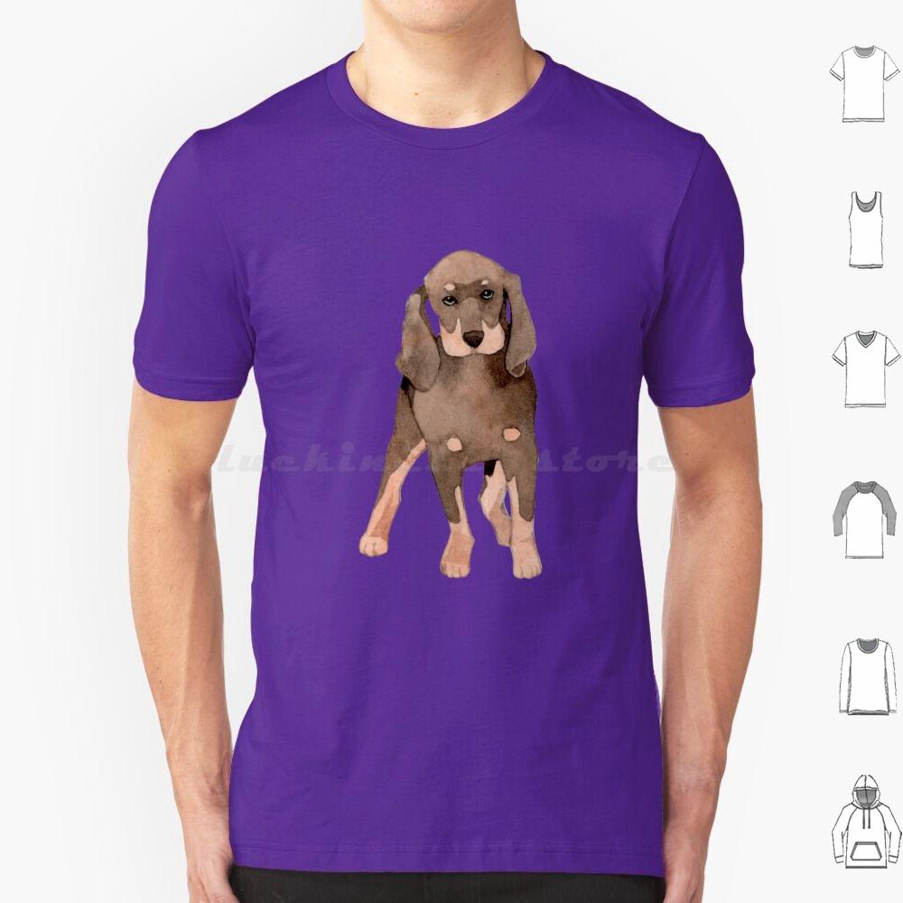 Cute Coonhound Puppy For Dog Lovers T Shirt 6xl Cotton Cool Tee Coonhound Dog Hound Redbone Coonhound Bluetick Coonhound Dogs