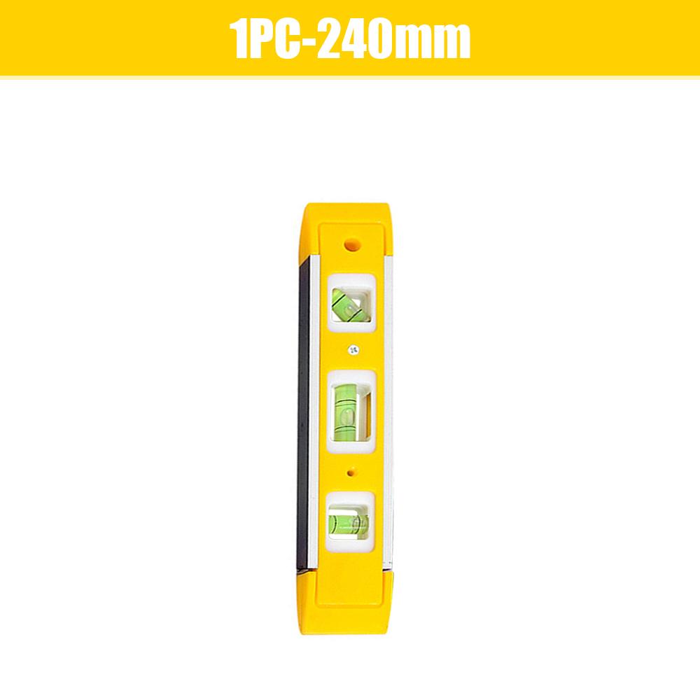 Portable ABS Shell Level Ruler High Precision Strong Magnetic 3 Bubble Level Meter Household Hardware Tools Laser Level Ruler