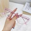 Unisex Glasses Frame Women Optical Flat Lens Anti Blue Light Glasses Elastic Legs Mirror New Fashion Cat Eye Glasses