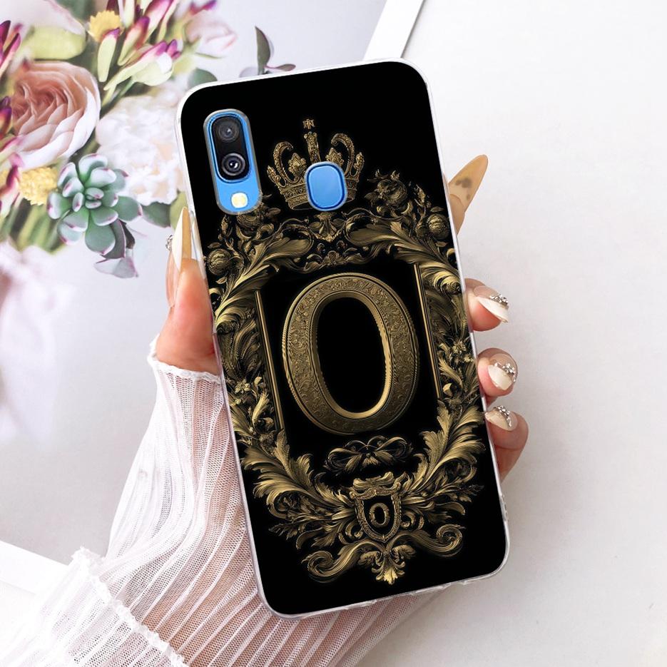 For Samsung Galaxy A40 Case SM-A405F Luxury Crown Letters Cover Soft Slim Phone Case For Samsung A40 A 40 GalaxyA40 Fundas Coque