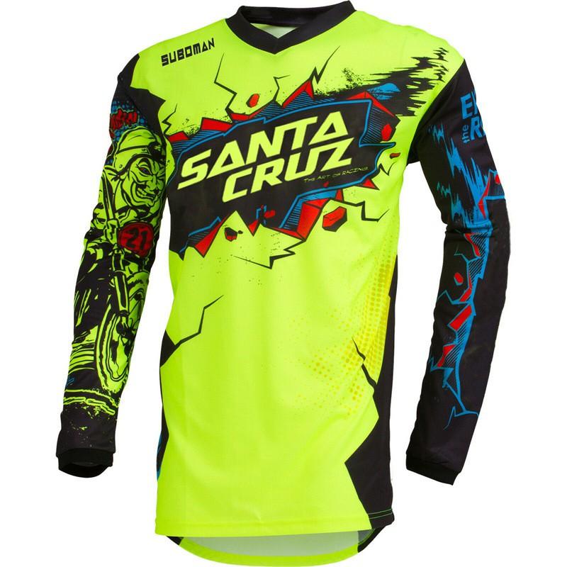 Mens Off-Road Motorcycle Riding Suit Mountain Bike Downhill Jersey Breathable Quick-Dry Cycling Apparel