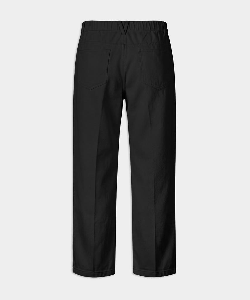 BIRBANTE Center Cris C.L Fit Elastic Waist Chino Pants - Black