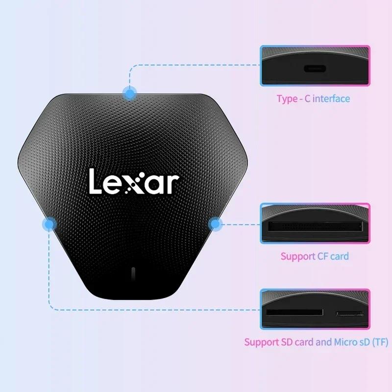 Lexar Original SD card reader 3 in 1 Card Reader USB 3.2 to SD Micro SD TF CF Memory Card reader SD Memory Cards Reader Supports SD, TF and CF Cards