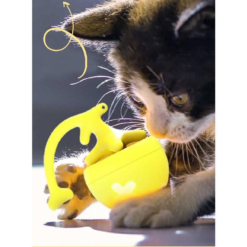 Interactive Led Light Up Fishbone Cat Rolling Ball Toy For Engaging Pet Playtime