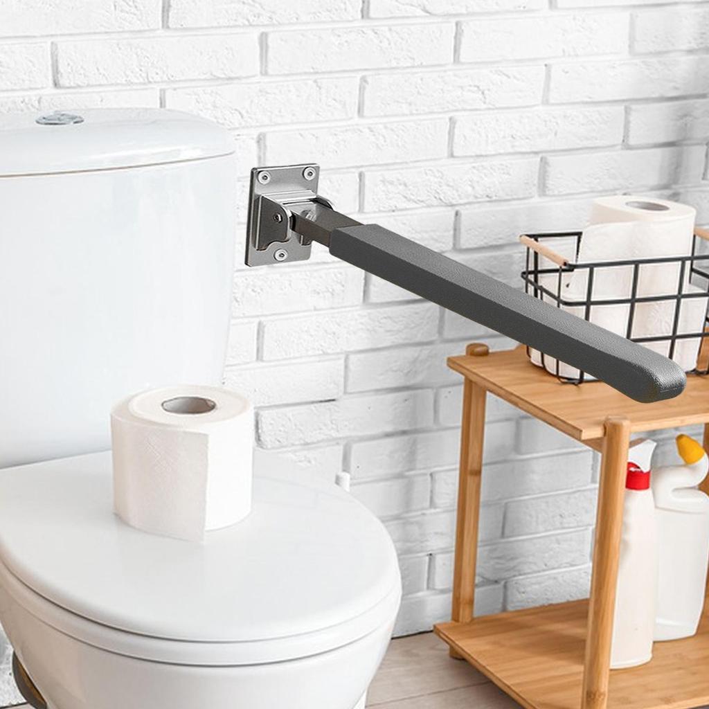 Handicap Grab Bar Aluminum Alloy Folded Toilet Hand Rail for Elderly Seniors