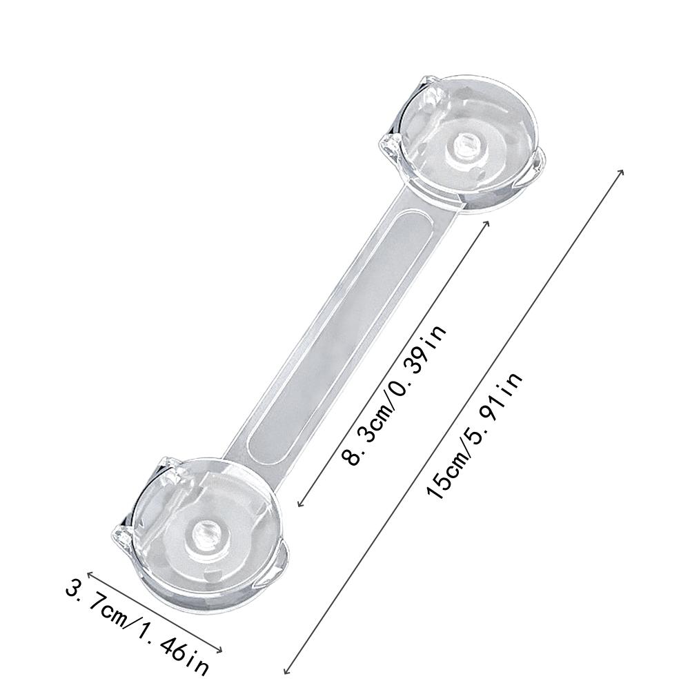 3-20Pcs Child Safety Lock Transparent Anti-Opening Multi-Functional Soft Strap Safety Lock Anti Pinch Safety Protection Buckle