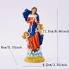 1 figura de María Desatadora de Nudos sobre base, regalo religioso católico, estatua de resina, escultura de la Virgen María, decoración del hogar