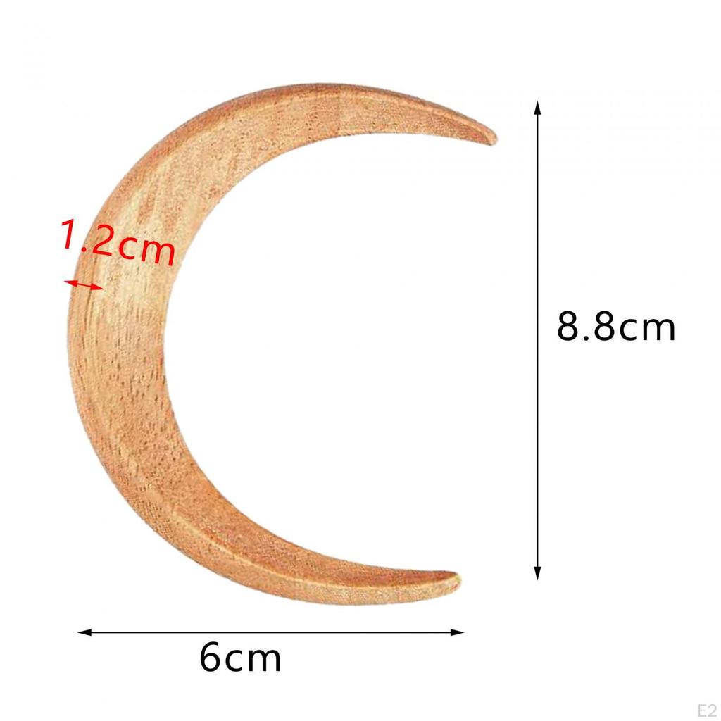 Fork Moon Hairpin Wood Wooden Elegent Efficient Hair Holding Portable Accessories for Parties