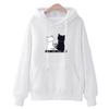 Women Casual Winter Hoodies Baggy Pullover Sweatshirt Tops Perfect DLWomen Cat Jumper Aominuo