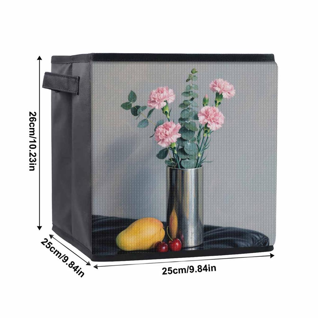 Flowers and Fruits 5D Diamond Painting Storage Basket Full Round Drill Mosaic Diamond Embroidery Cross Stitch Kits Home Decor Home Decor