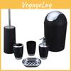 Bathroom Accessories Six Piece Plastic Washroom Kit With Toothbrush Storage And Cup For Home Use