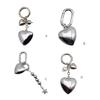 Colorful Heart Keychain Love Shape Bag Charm Pendant Decoration Handmade Jewelry