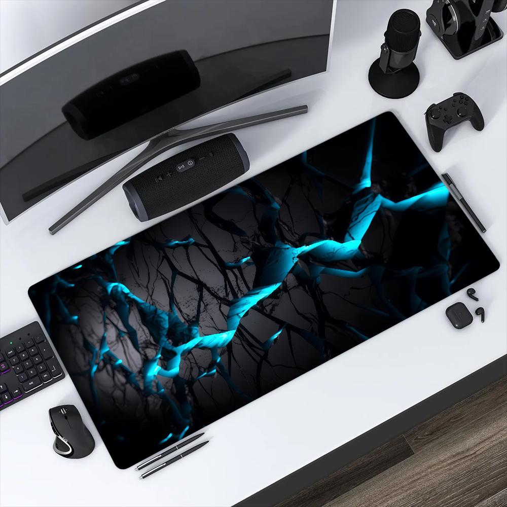 Geometric Blue Gradient Honeycomb Mouse Pad Non-slip Thickened Large Writing Lockedge Office Student Gaming Cushion MousePad