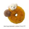 Plush Bear Hair Ropes Furry Ball Hair Scrunchies Cute Cartoon Hair Bands Durable Cute Lovely Elastic Hair Bands