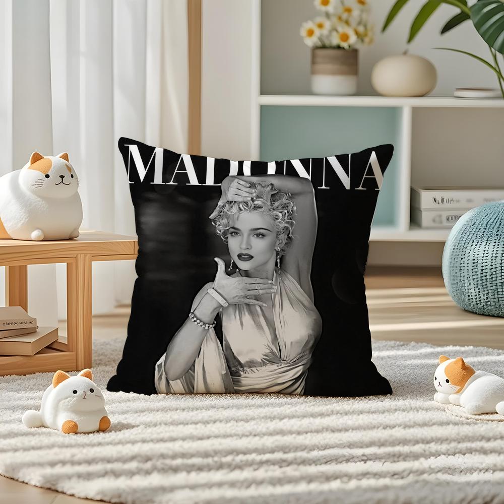 Singer M-MadonnaS C-CicconeS Pillow Case Silky Elegant Comfort Sofa Bed Invisible Zipper