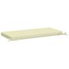 2 Piece Bench Cushions SOEST 2 Pcs. 100percent  Polyester Cream