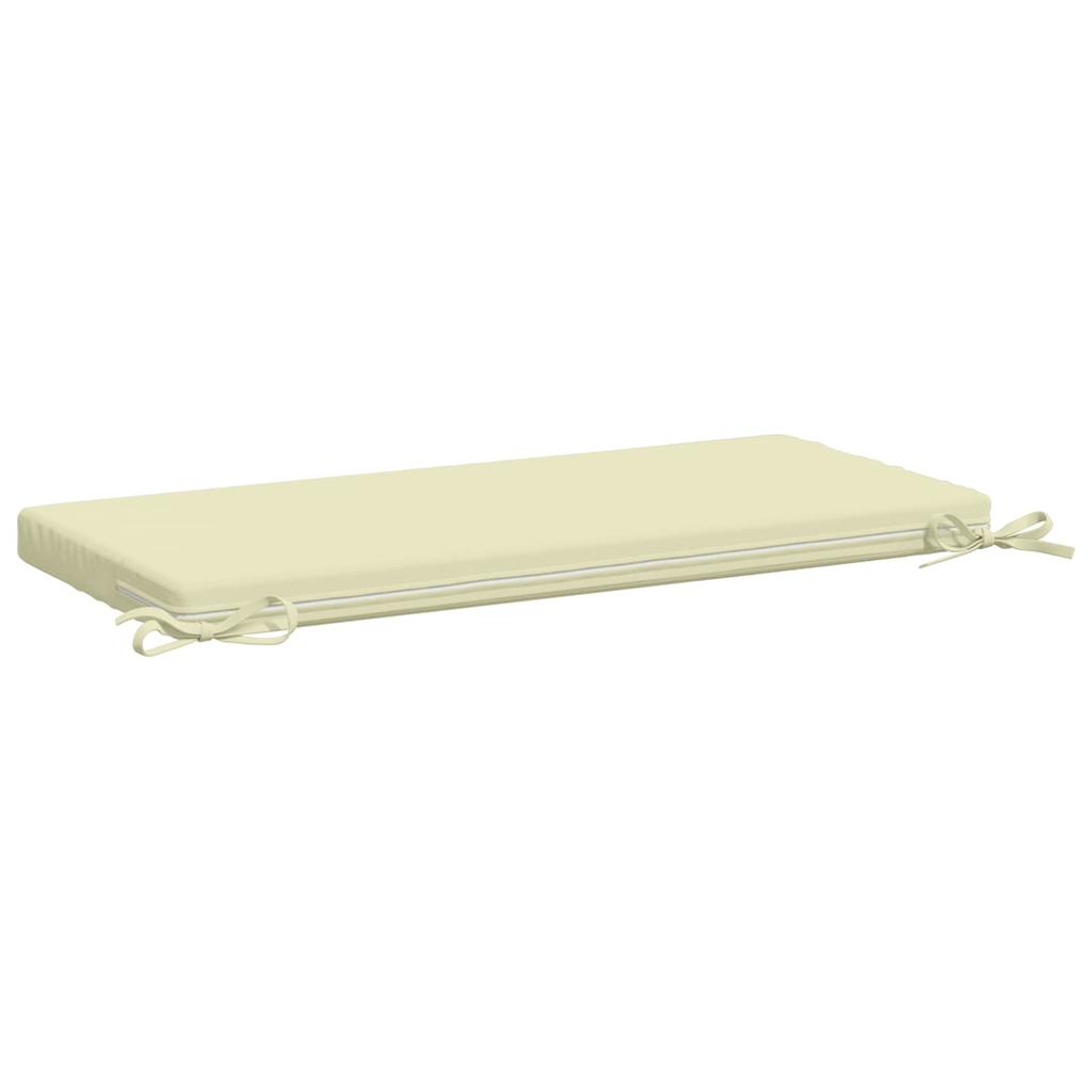 2 Piece Bench Cushions SOEST 2 Pcs. 100percent Polyester Cream