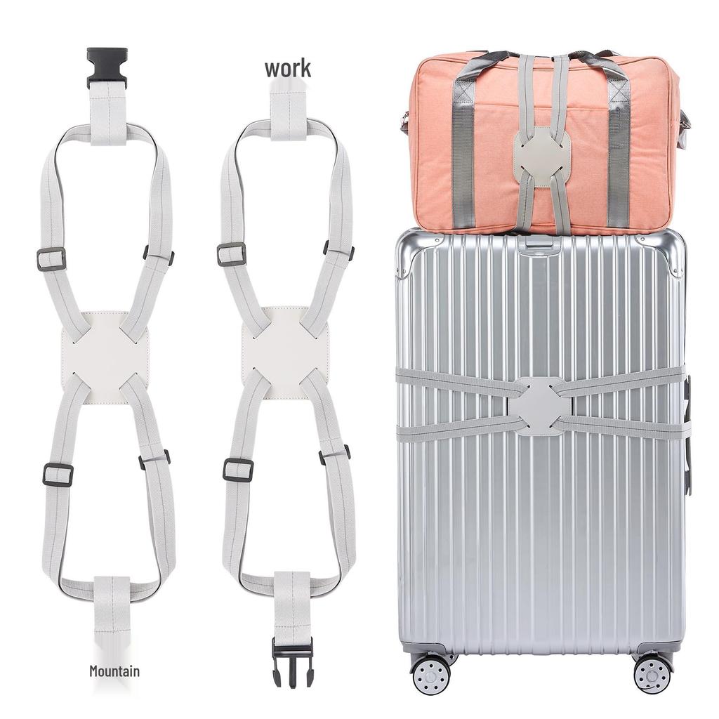 Elastic Luggage Straps for Cross-Packing and Reinforcement