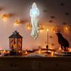 Ghost Figurine Halloween Hugging Light Sculpture Ghost Resin Gothic Ornaments Tabletop Dark Art For Classmates Kids Teens Adults