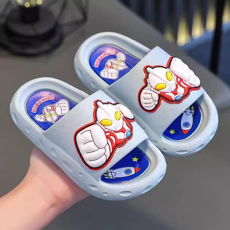 Ultraman Children's Cartoon Non-Slip Thickened Wear-Resistant Boys' Home Superhero Soft Sole Baby Slippers