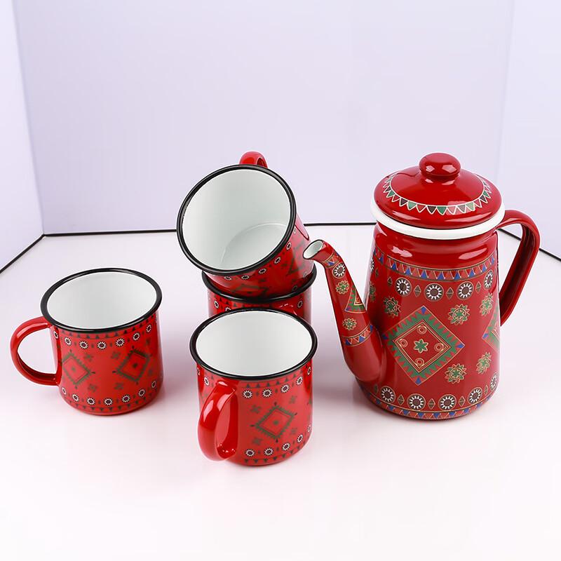 

Набор: чайник для холодной воды и чашка Shangqi Enamel