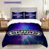 Biancheria da letto vibrante con eredità cestistica San Antonio Spurs(1 * copripiumino + 2 * federa, senza nucleo)Set di Biancheria da letto morbido e confortevole