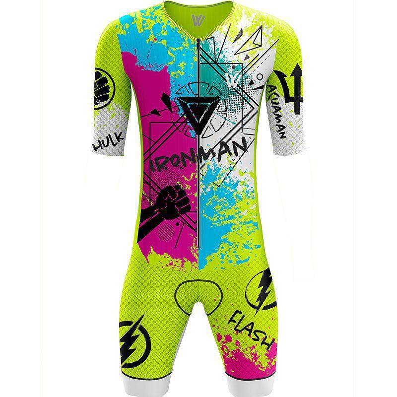 Mens Quick-Dry Triathlon Cycling Bodysuit Road Bike Racing Endurance Training