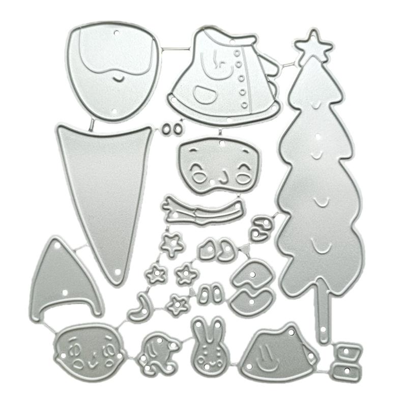 Christmas Santa Metal Cutting Dies Card Making Scrapbooking Paper DIY Template 1