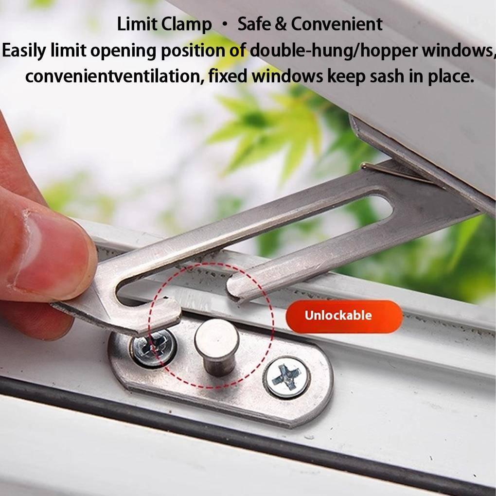 Zatrzaski do okien Zamki do szafek Ochrona okien Blokada skrzydła Okienne wsparcie Ogranicznik Lokalizator Regulowany Zabezpieczenie zamka