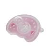 Sucette factice en Silicone souple pour nouveau-né, tétine à tête ronde et plate