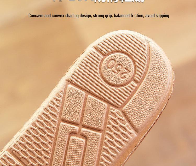 Protiskluzové lněné žabky: Stylové domácí pantofle pro páry