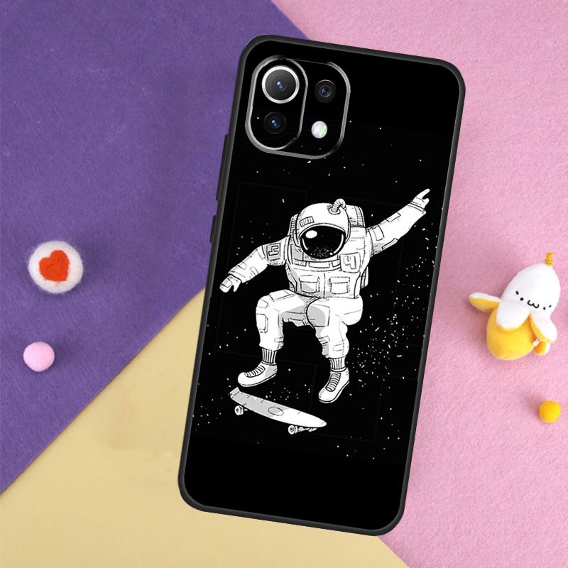 Aesthetic Space Moon Astronaut Case For Xiaomi 15 13 14 Ultra 14T 11T 12T 13T Pro POCO X7 Pro X3 X5 X6 F5 F6 M6 Pro Cover