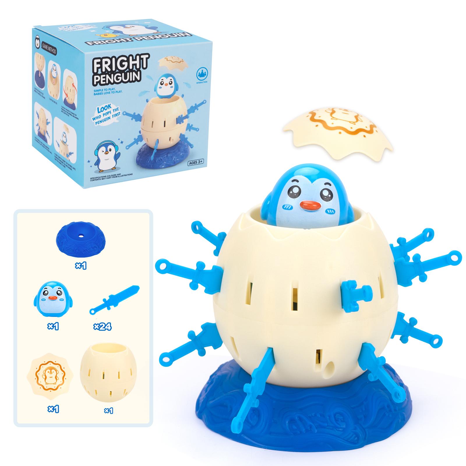 

Новорічні іграшки-пінгвіни для святкової вечірки Гра «Піратські бочки» Інтерактивна іграшка для дітей Навчальна іграшка Весела іграшка-пінгвін у бочці Подарунки для дітей