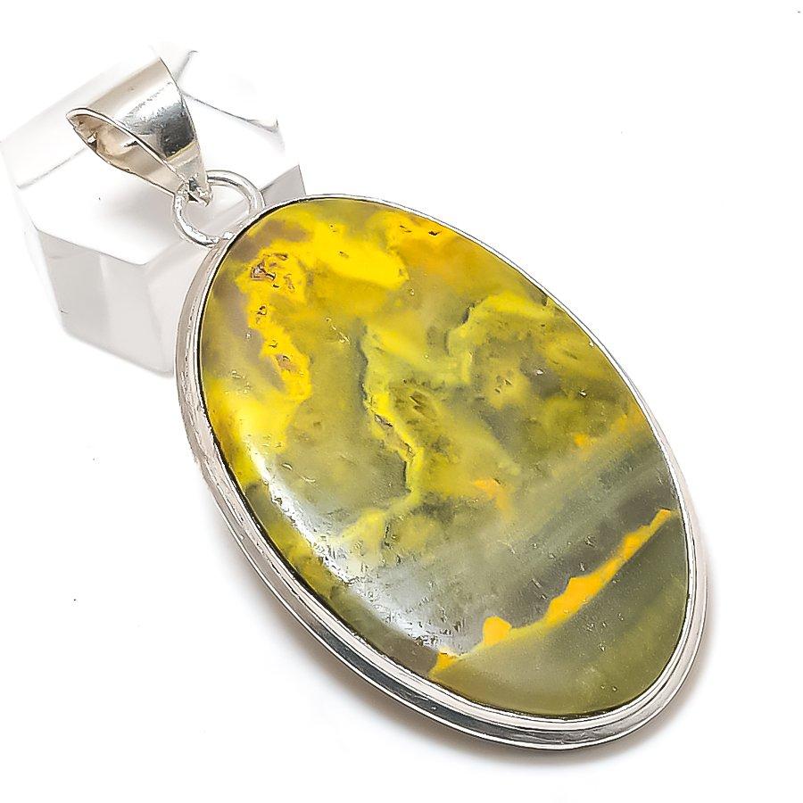 

Натуральный шмель яшма 925 стерлинговое серебро ювелирная подвеска 2,40 G5P63